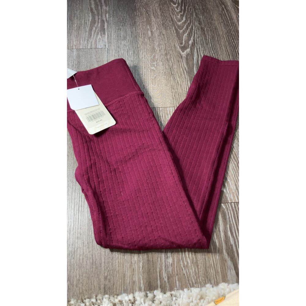 Fabletics Maroon Seamless Leggings New Tag